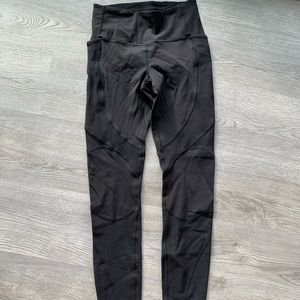 Black lululemon moto leggings